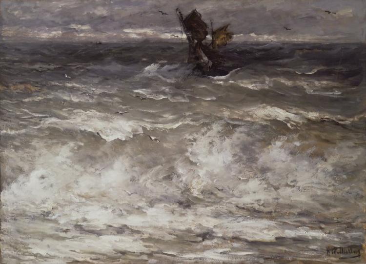 Hendrik Willem Mesdag In Danger Germany oil painting art